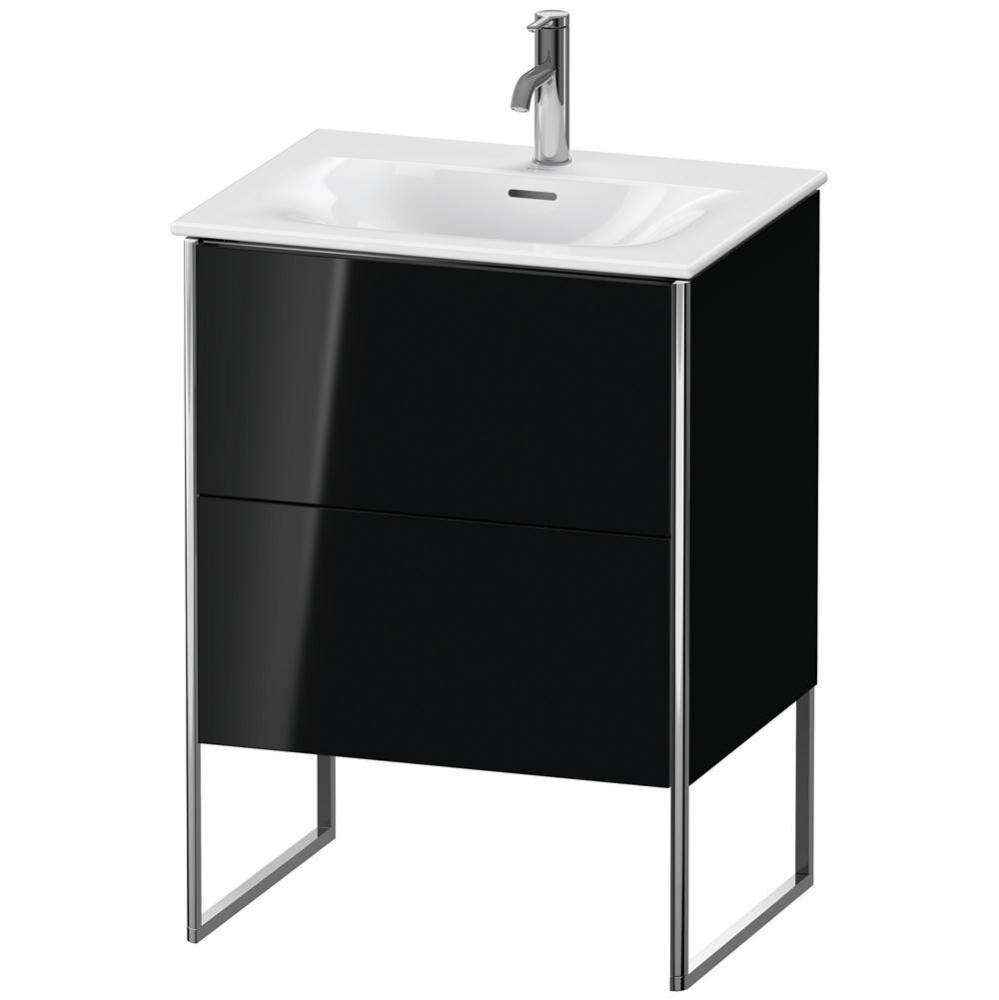 Duravit XSquare Two Drawer Floorstanding Vanity Unit Black