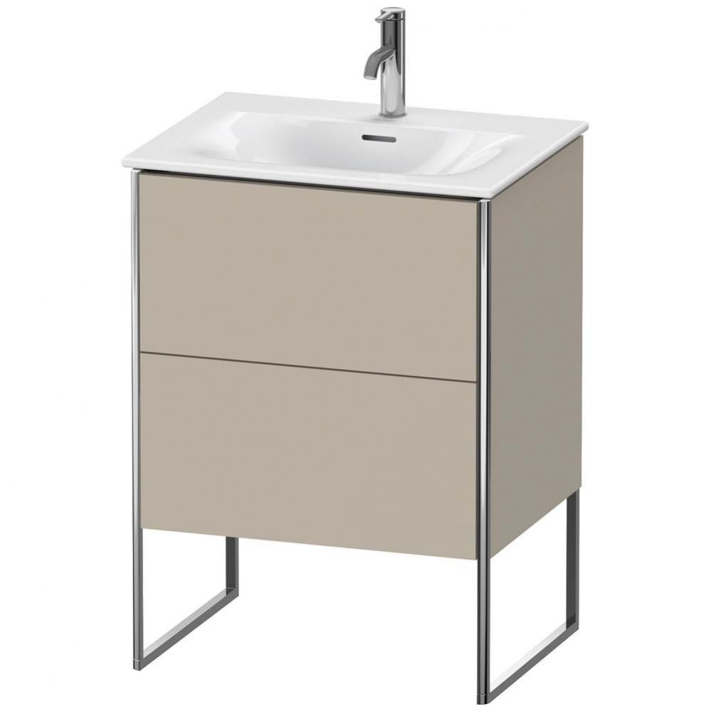 Duravit XSquare Two Drawer Floorstanding Vanity Unit Taupe