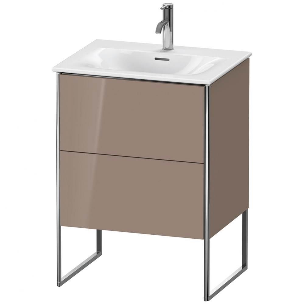 Duravit XSquare Two Drawer Floorstanding Vanity Unit Cappuccino