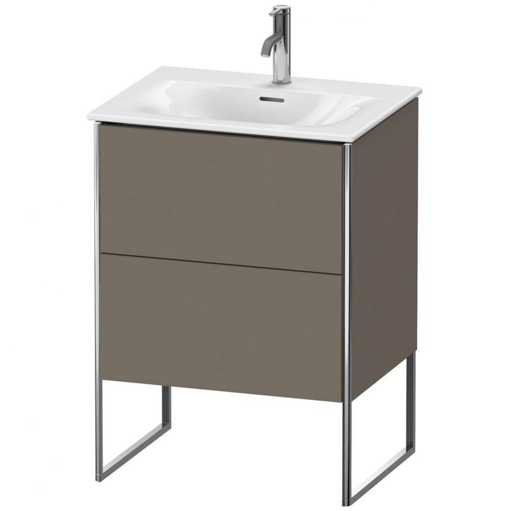 Duravit XSquare Floor Standing Vanity Unit  Flannel Gray Satin Matte