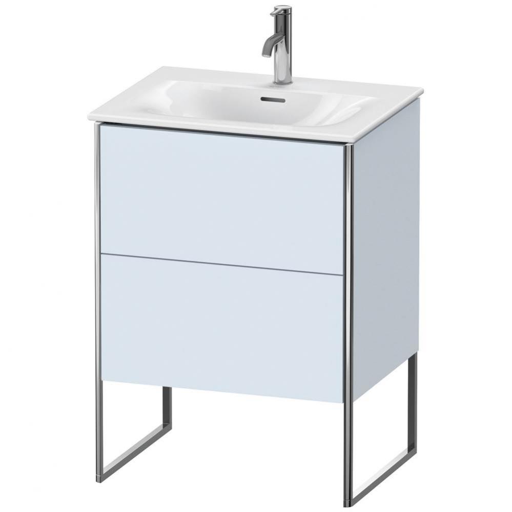 Duravit XSquare Two Drawer Floorstanding Vanity Unit Light Blue