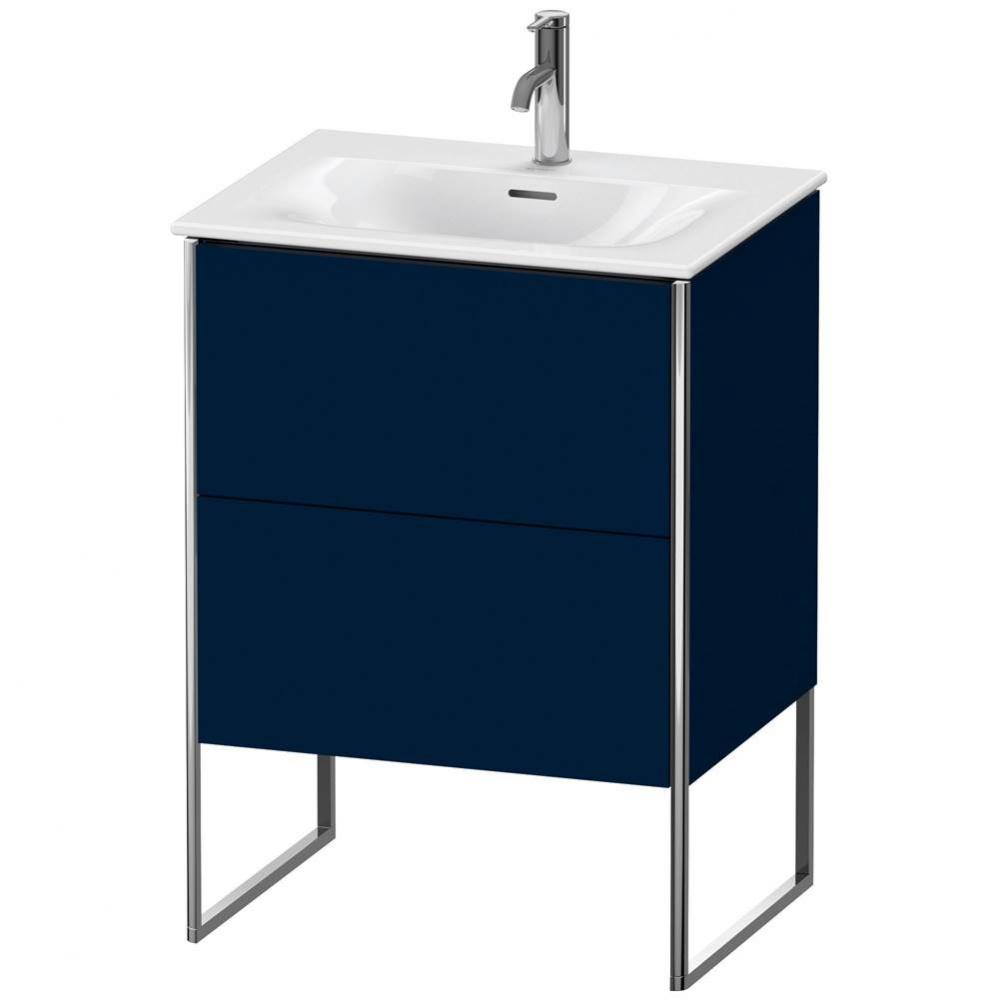 Duravit XSquare Two Drawer Floorstanding Vanity Unit Midnight Blue