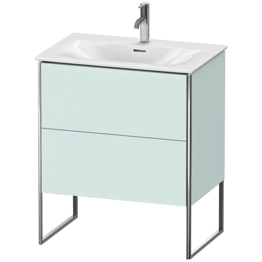 Duravit XSquare Floor Standing Vanity Unit  Light Blue Matte