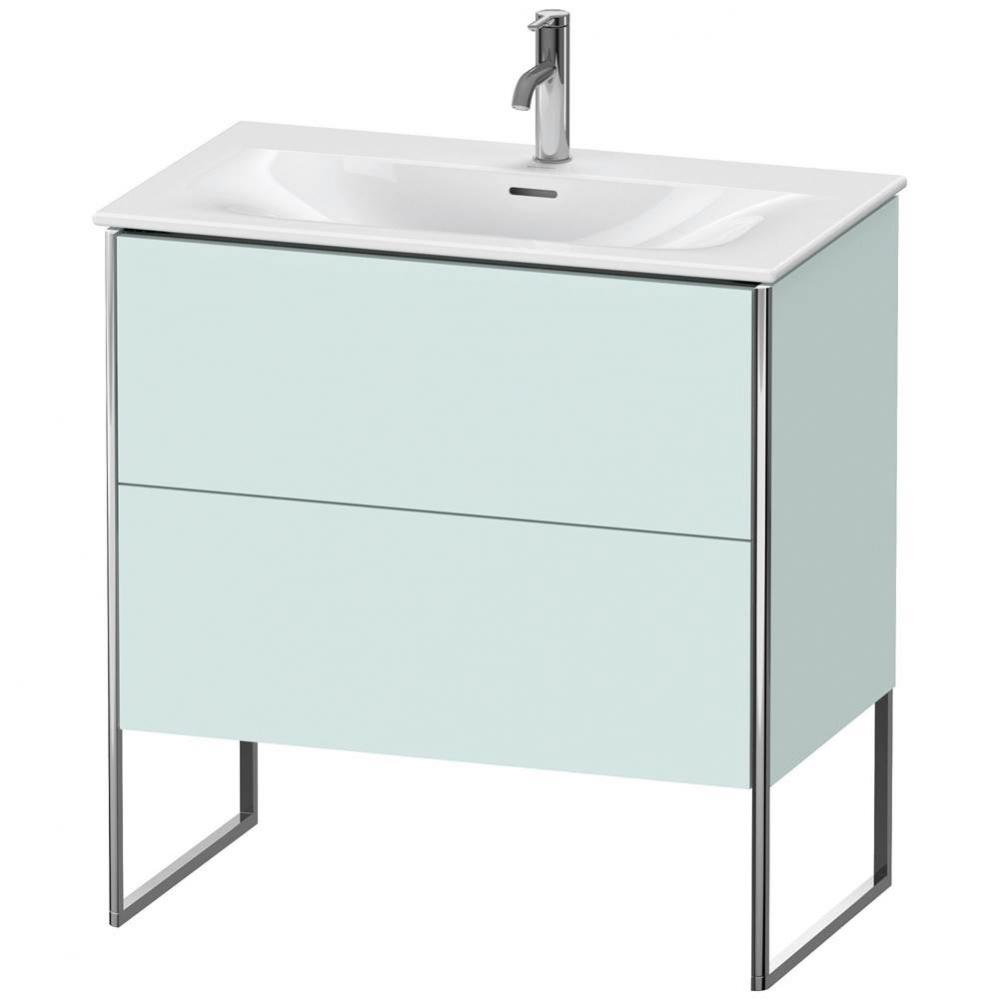 Duravit XSquare Floor Standing Vanity Unit  Light Blue Matte