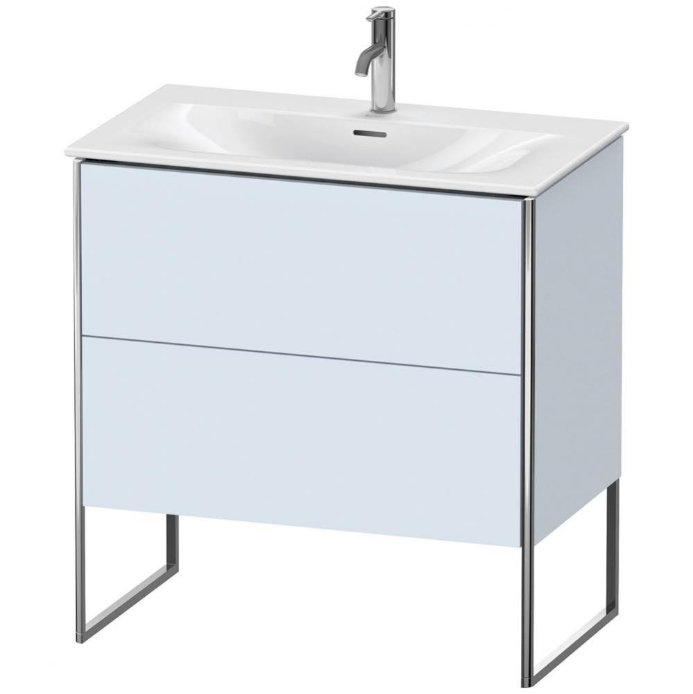 Duravit XSquare Two Drawer Floorstanding Vanity Unit Light Blue