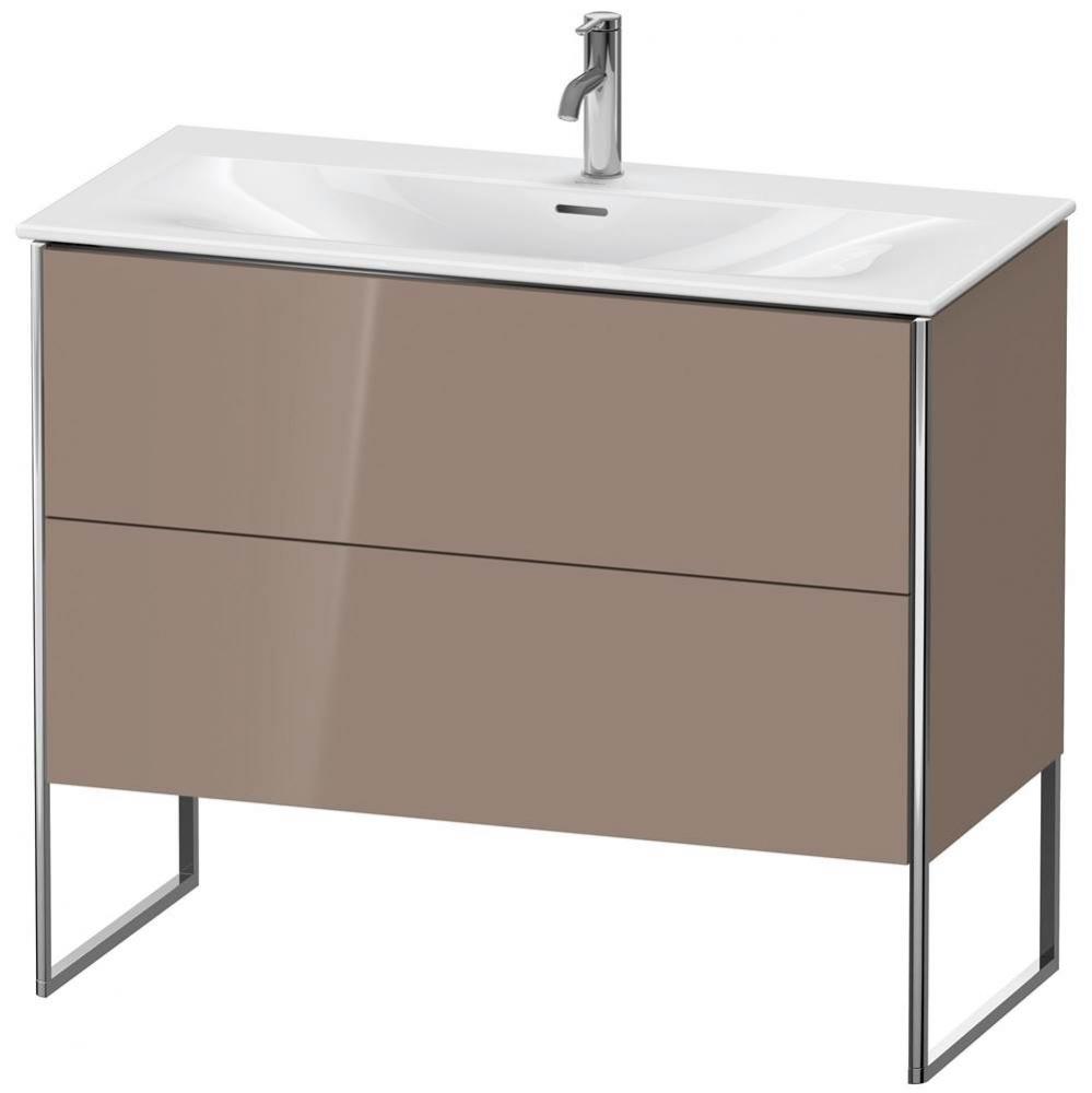 Duravit XSquare Two Drawer Floorstanding Vanity Unit Cappuccino