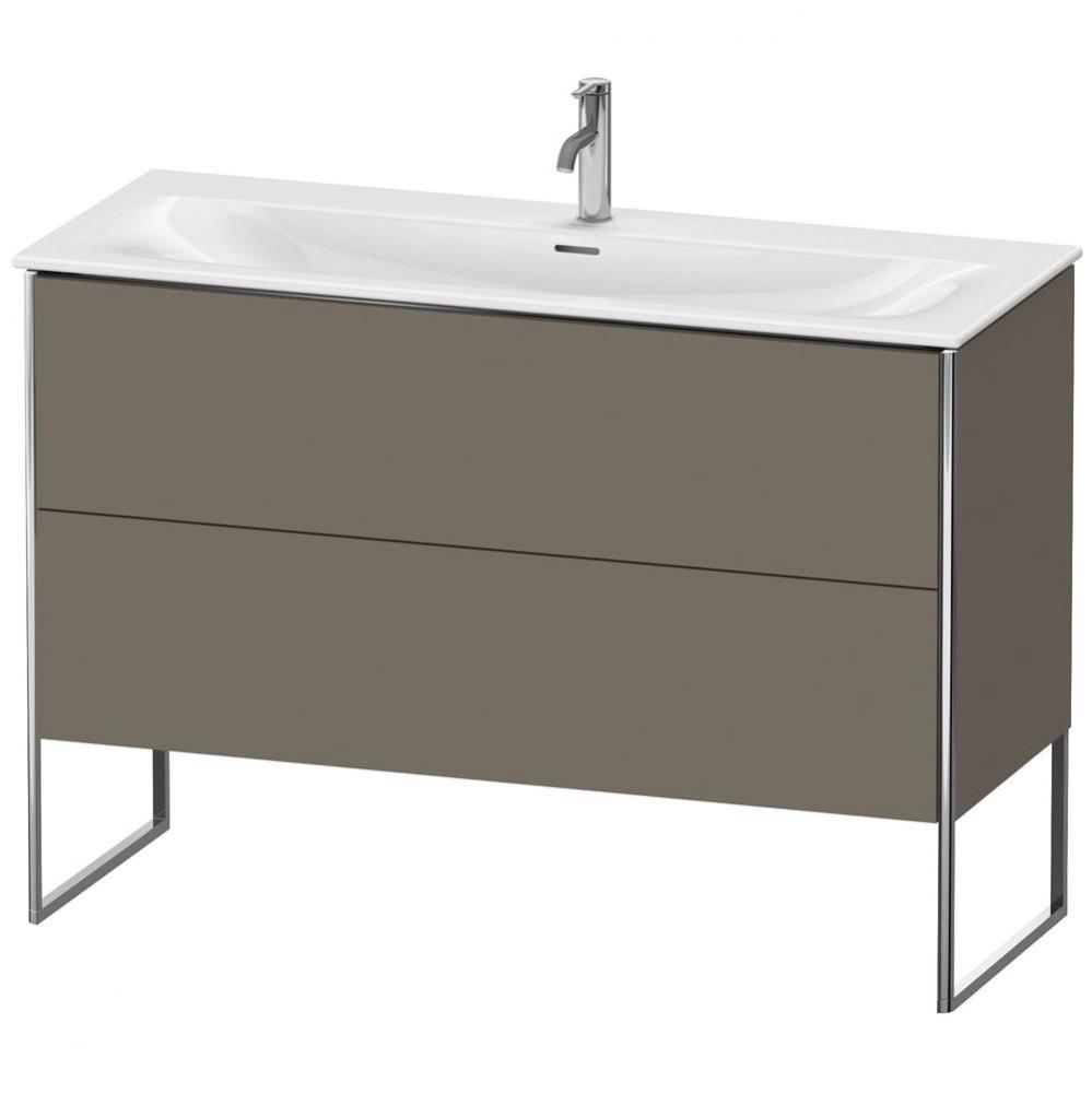 Duravit XSquare Floor Standing Vanity Unit  Flannel Gray Satin Matte