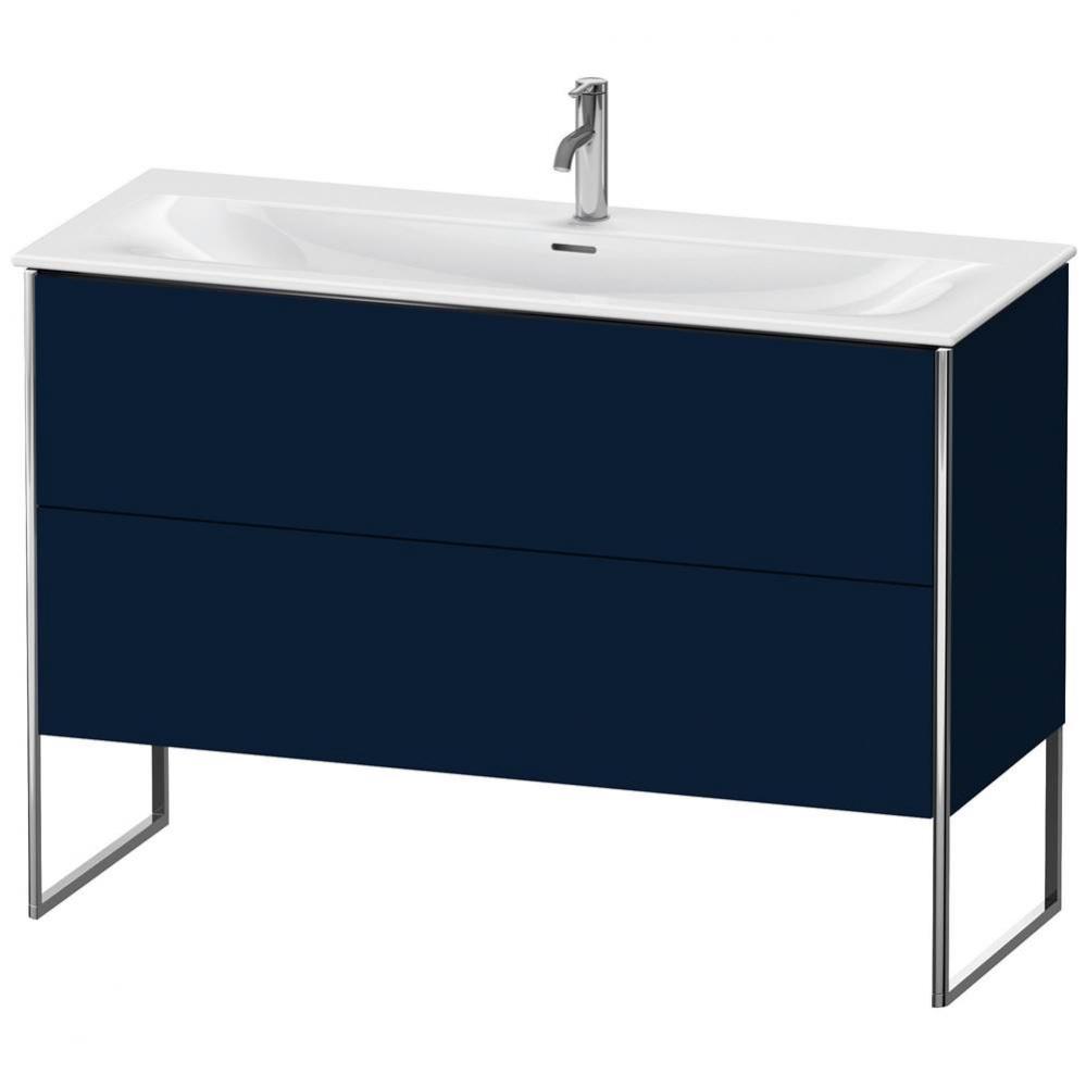 Duravit XSquare Two Drawer Floorstanding Vanity Unit Midnight Blue