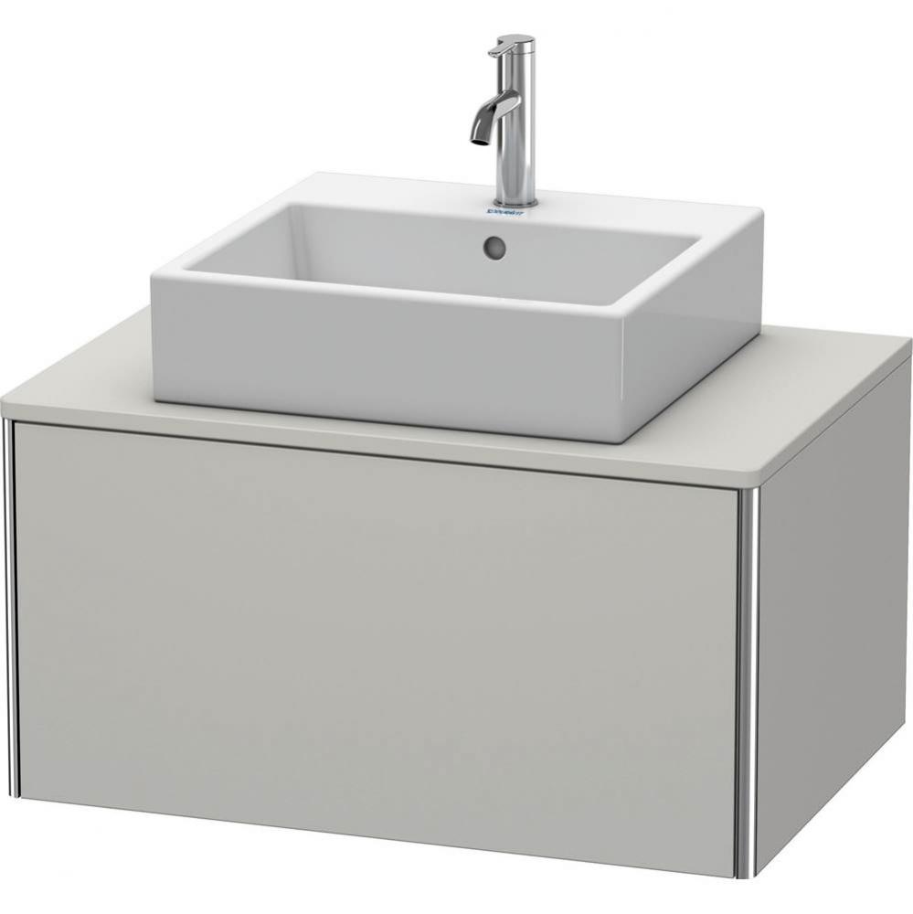 Duravit XSquare One Drawer Vanity Unit For Console Concrete Gray