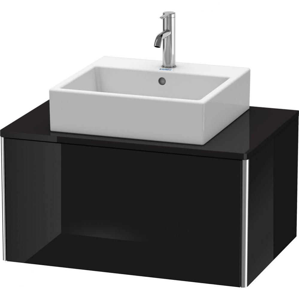 Duravit XSquare One Drawer Vanity Unit For Console Black