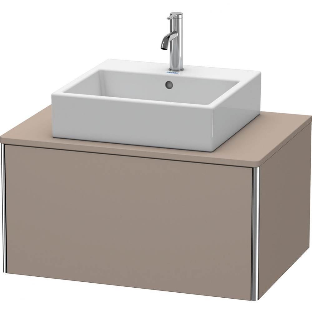 Duravit XSquare One Drawer Vanity Unit For Console Basalt