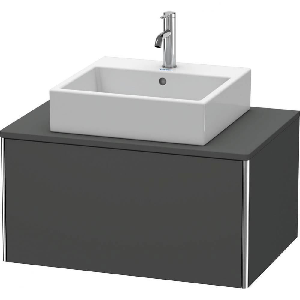 Duravit XSquare One Drawer Vanity Unit For Console Graphite