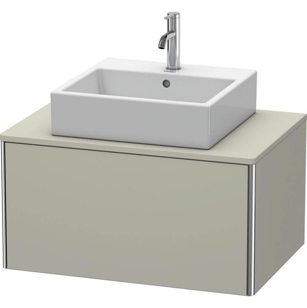 Duravit XSquare One Drawer Vanity Unit For Console Taupe