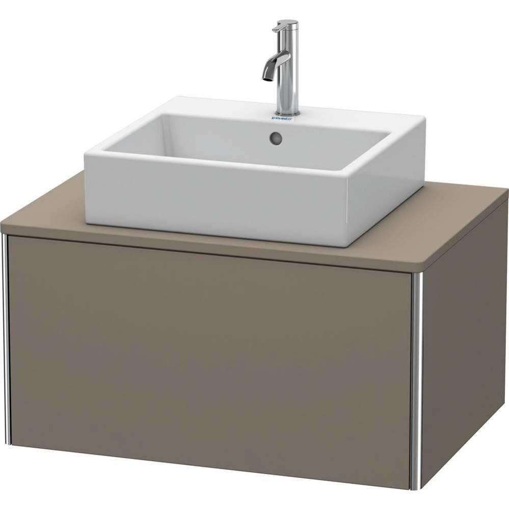 Duravit XSquare Vanity Unit for Console  Flannel Gray Satin Matte