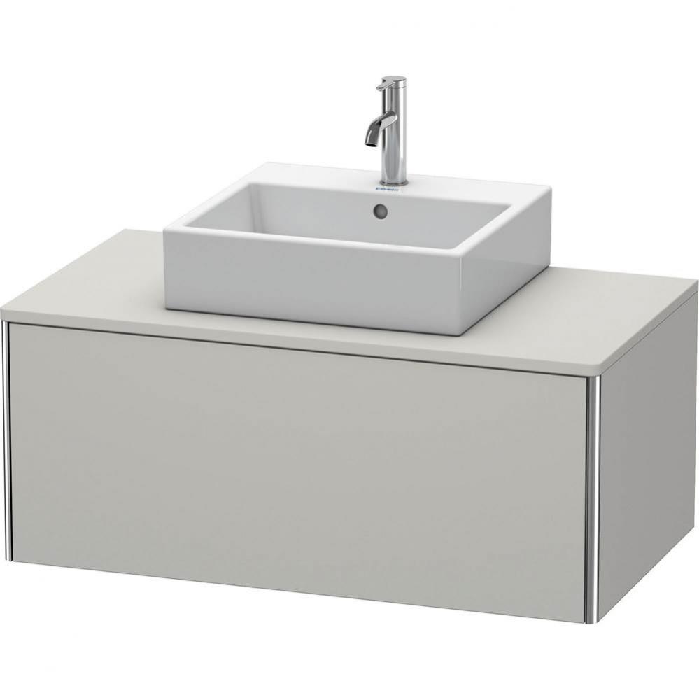 Duravit XSquare One Drawer Vanity Unit For Console Concrete Gray