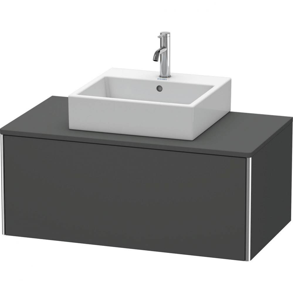 Duravit XSquare One Drawer Vanity Unit For Console Graphite