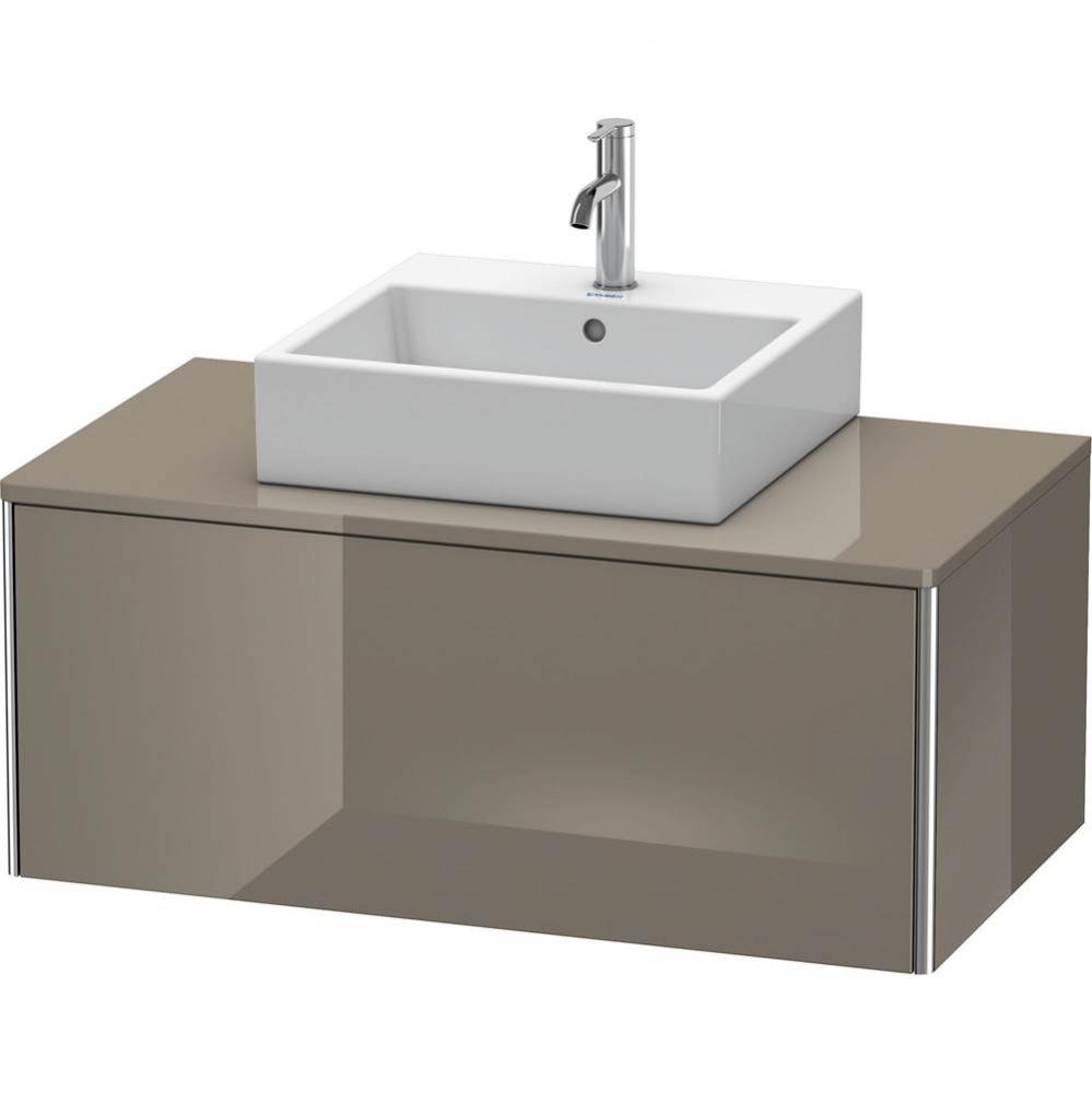 Duravit XSquare One Drawer Vanity Unit For Console Flannel Gray