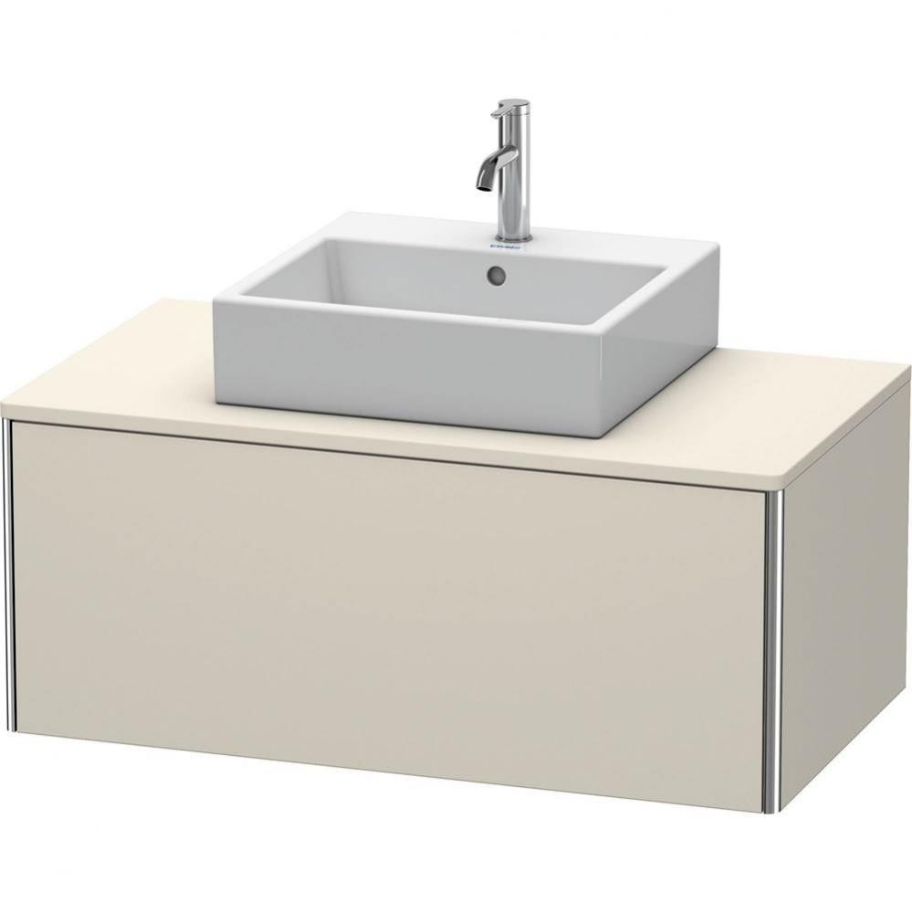 Duravit XSquare One Drawer Vanity Unit For Console Taupe