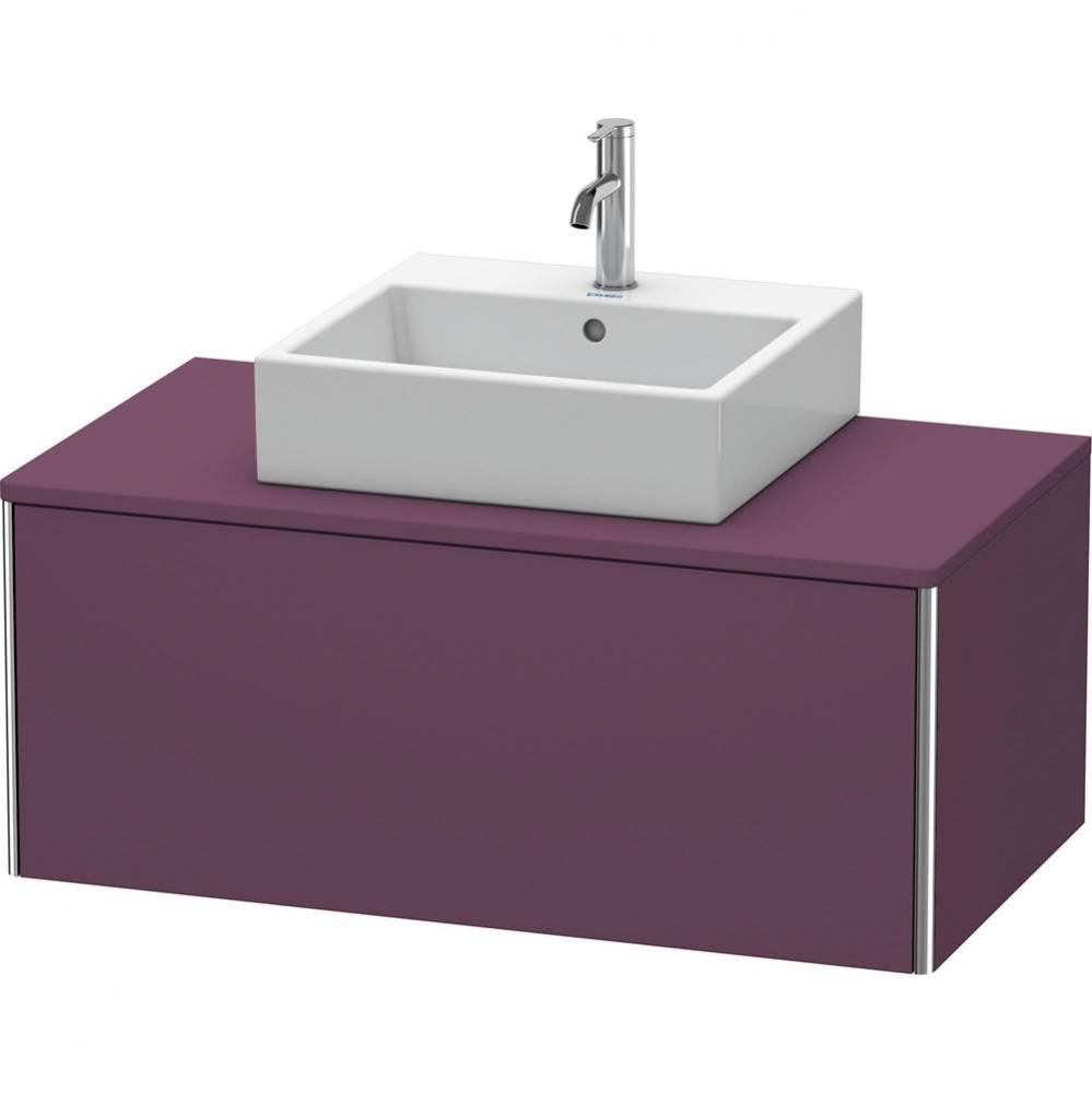 Duravit XSquare One Drawer Vanity Unit For Console Aubergine