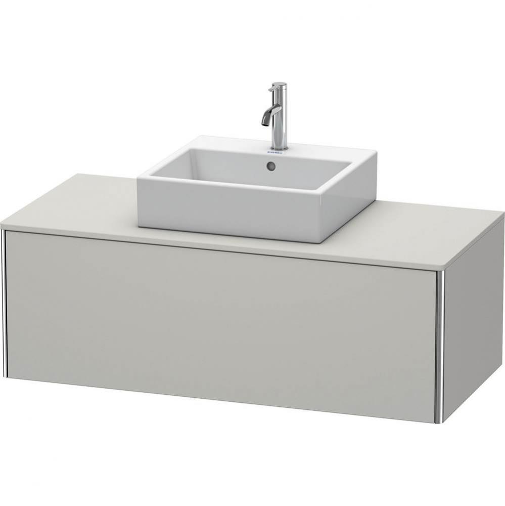 Duravit XSquare One Drawer Vanity Unit For Console Concrete Gray