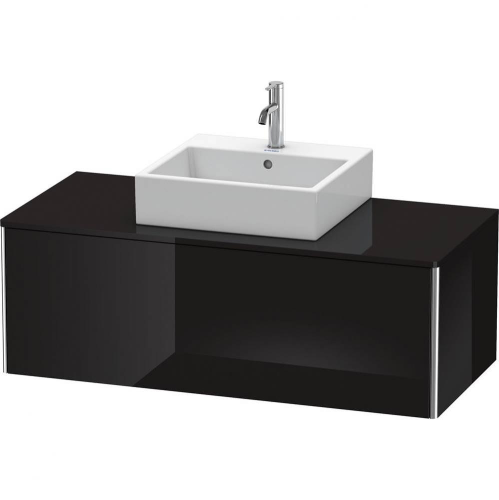 Duravit XSquare One Drawer Vanity Unit For Console Black