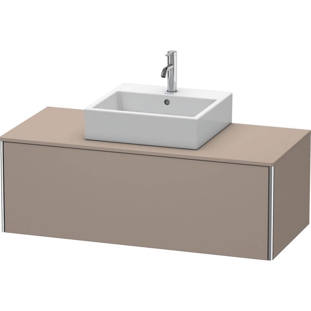 Duravit XSquare One Drawer Vanity Unit For Console Basalt