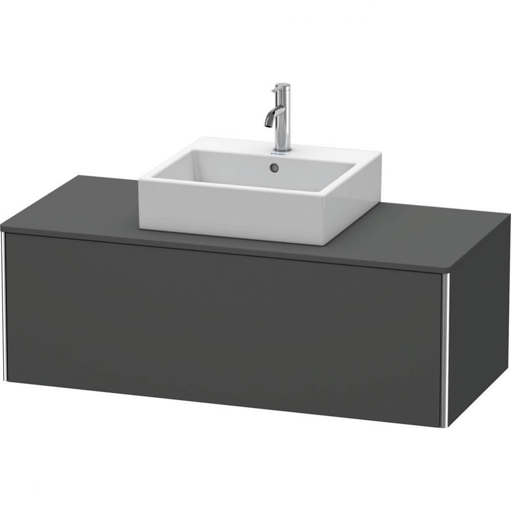 Duravit XSquare One Drawer Vanity Unit For Console Graphite