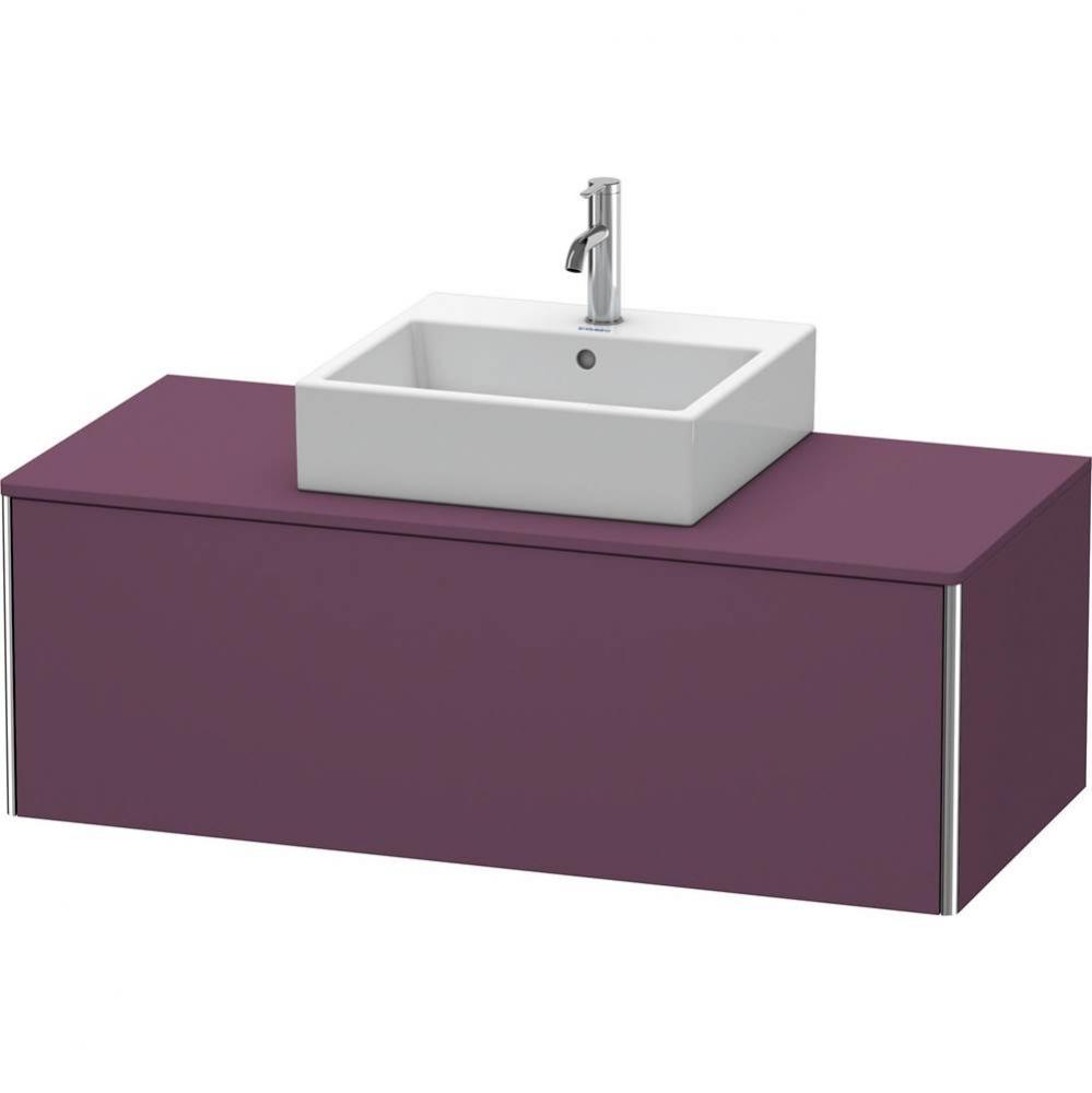 Duravit XSquare One Drawer Vanity Unit For Console Aubergine