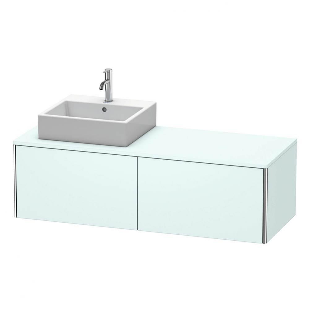 Duravit XSquare Vanity Unit for Console  Light Blue Matte