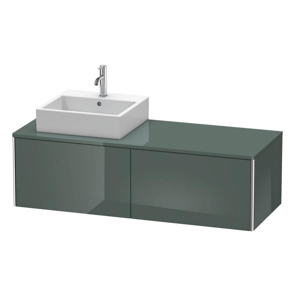 Duravit XSquare Two Drawer Vanity Unit For Console Dolomite Gray