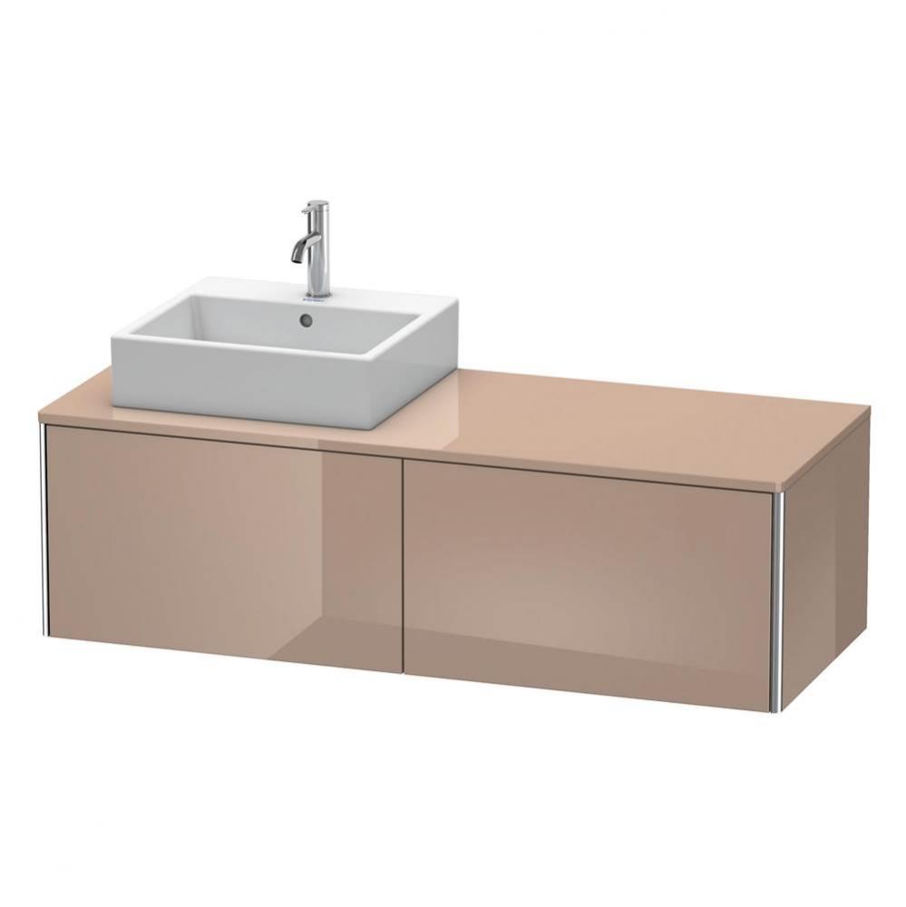 Duravit XSquare Two Drawer Vanity Unit For Console Cappuccino