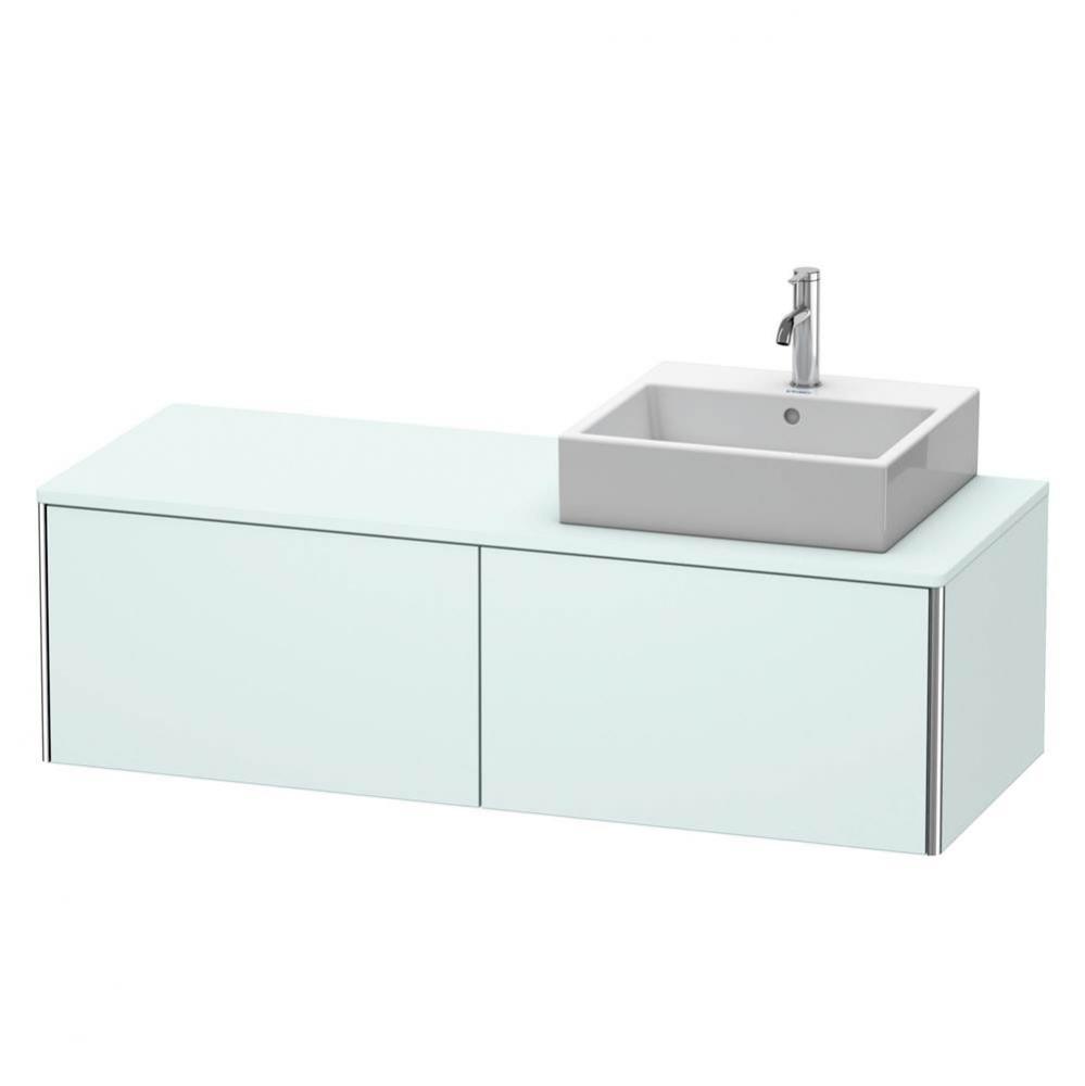 Duravit XSquare Vanity Unit for Console  Light Blue Matte