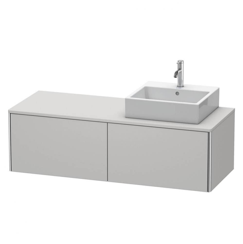 Duravit XSquare Two Drawer Vanity Unit For Console Nordic White