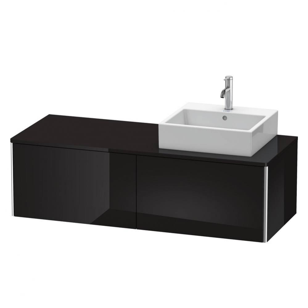 Duravit XSquare Two Drawer Vanity Unit For Console Black