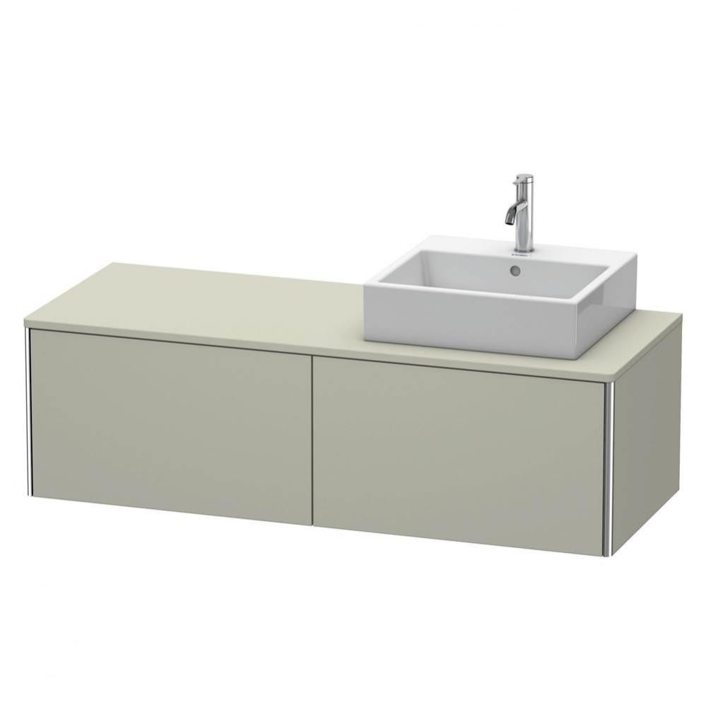 Duravit XSquare Two Drawer Vanity Unit For Console Taupe