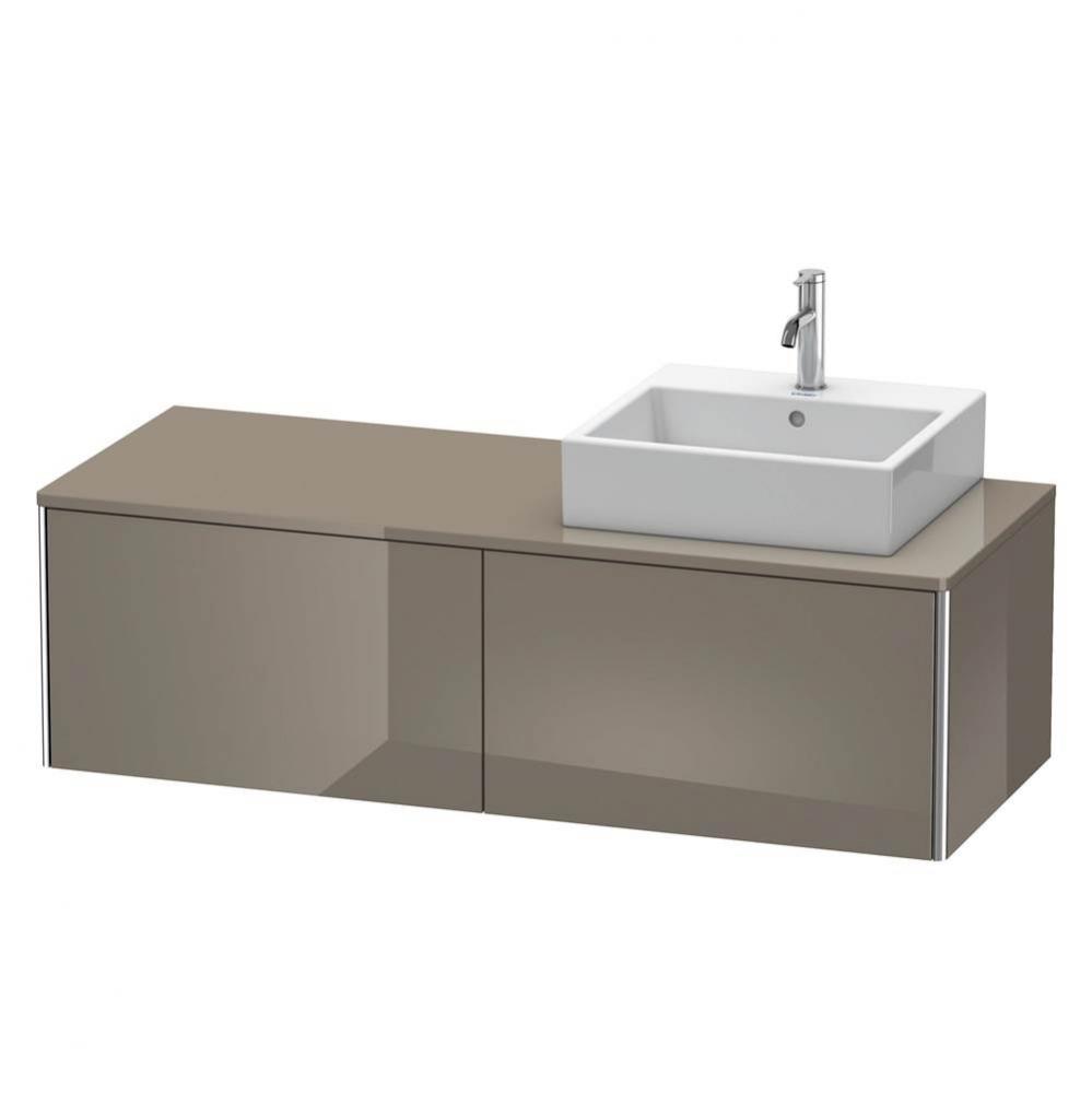 Duravit XSquare Two Drawer Vanity Unit For Console Flannel Gray