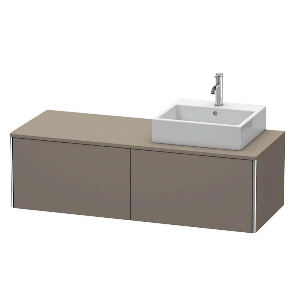 Duravit XSquare Two Drawer Vanity Unit For Console Flannel Gray