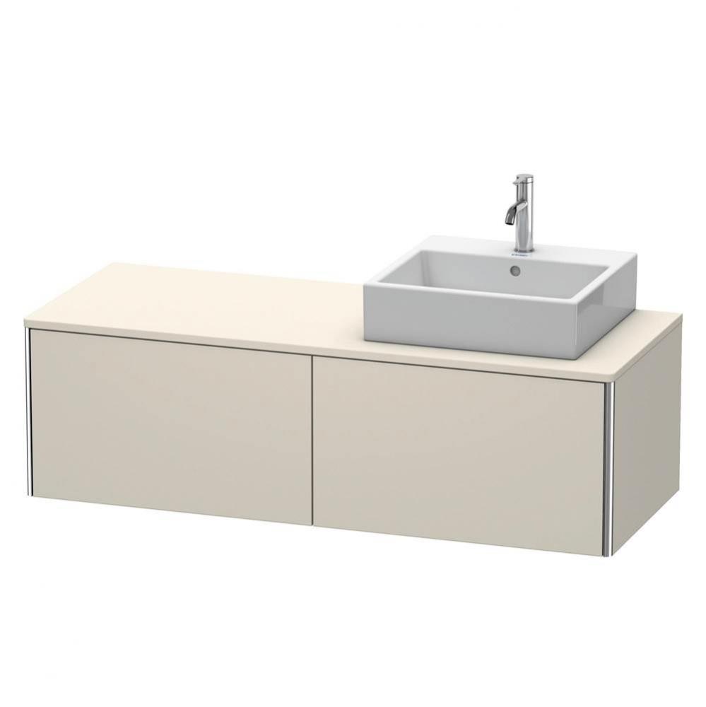 Duravit XSquare Two Drawer Vanity Unit For Console Taupe