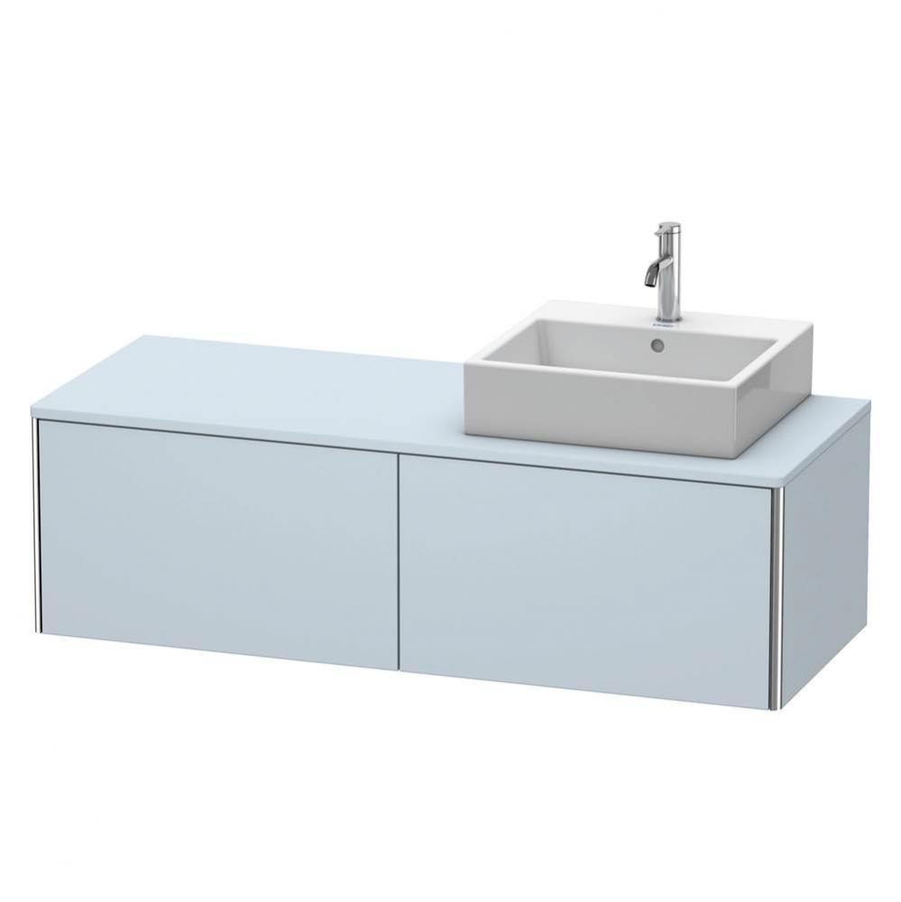 Duravit XSquare Two Drawer Vanity Unit For Console Light Blue