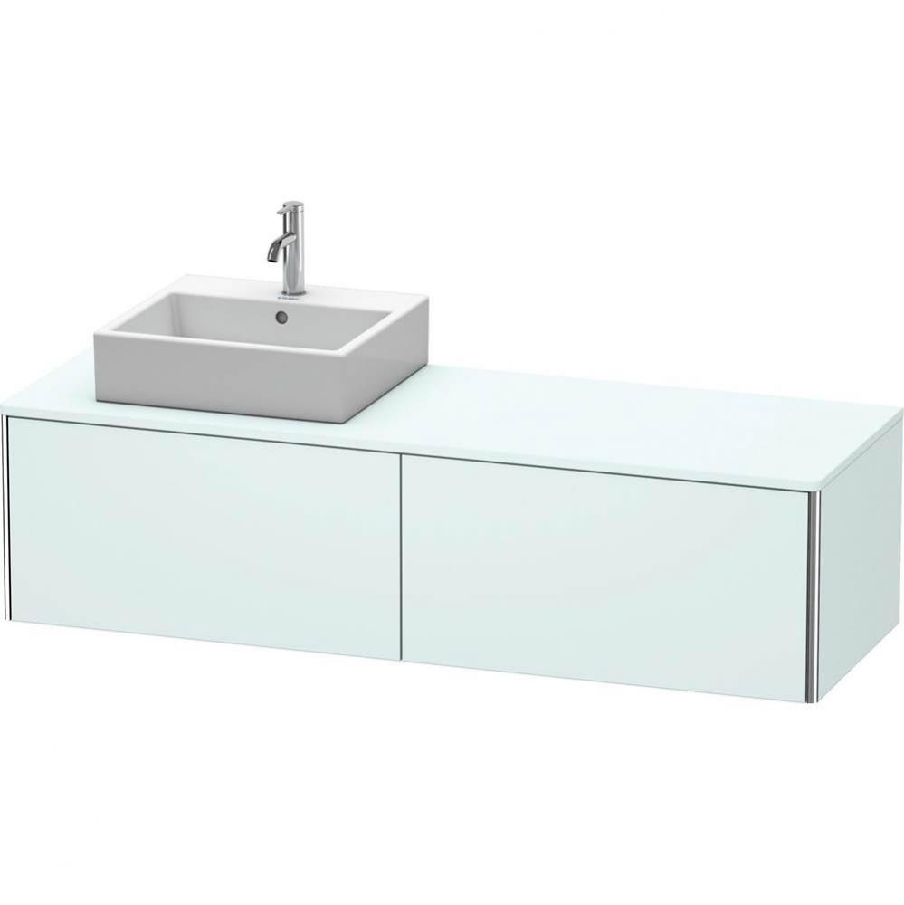 Duravit XSquare Vanity Unit for Console  Light Blue Matte