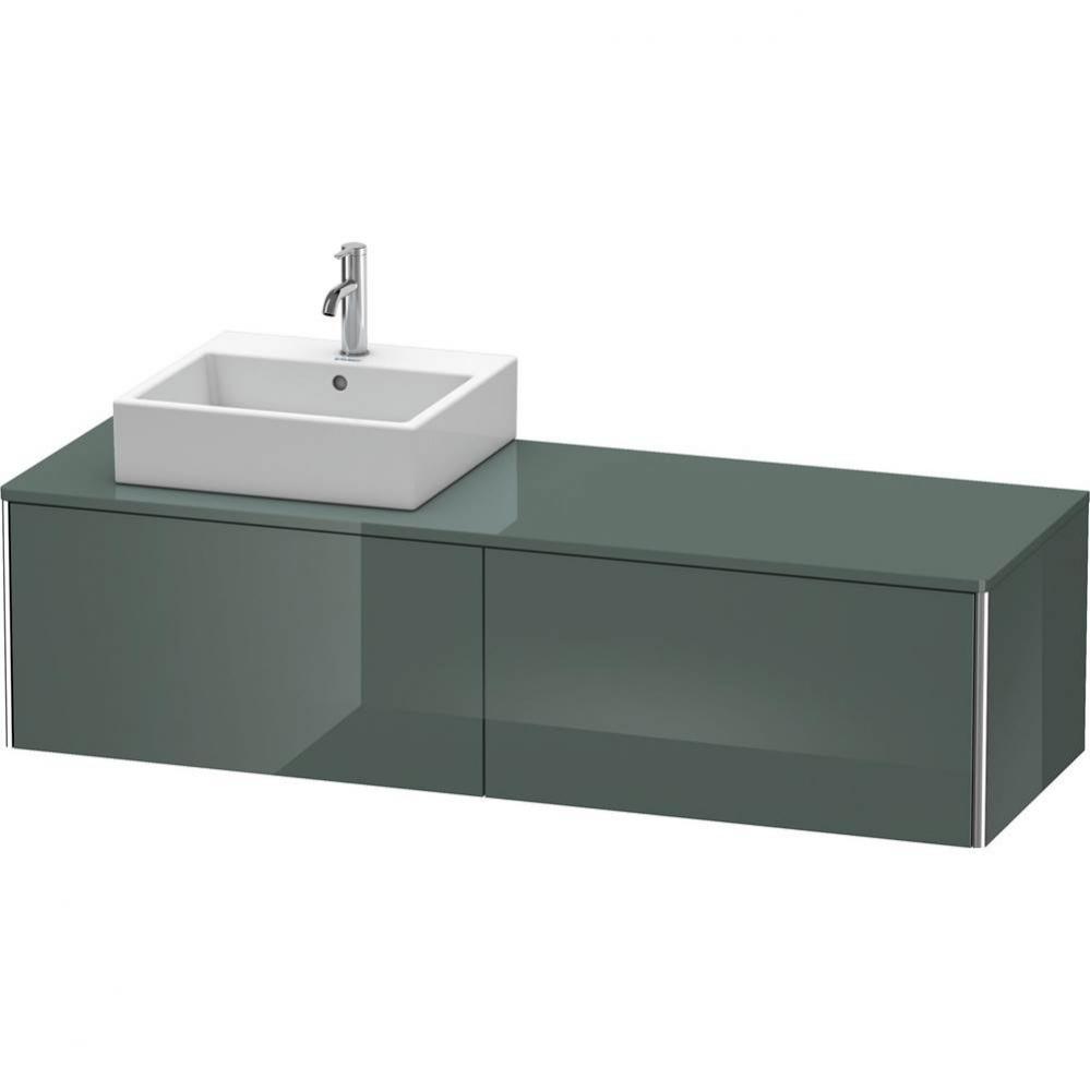 Duravit XSquare Two Drawer Vanity Unit For Console Dolomite Gray