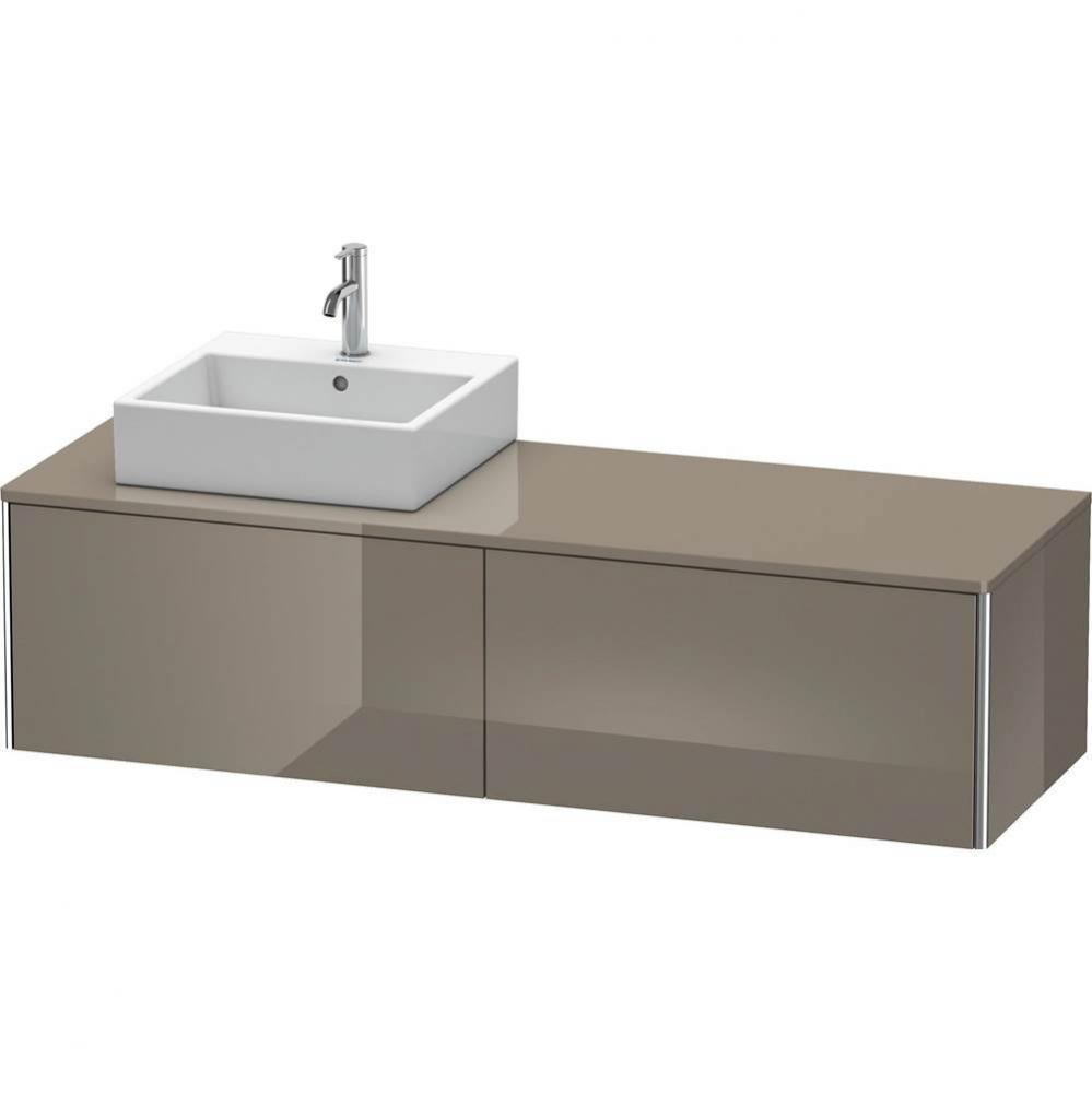 Duravit XSquare Two Drawer Vanity Unit For Console Flannel Gray