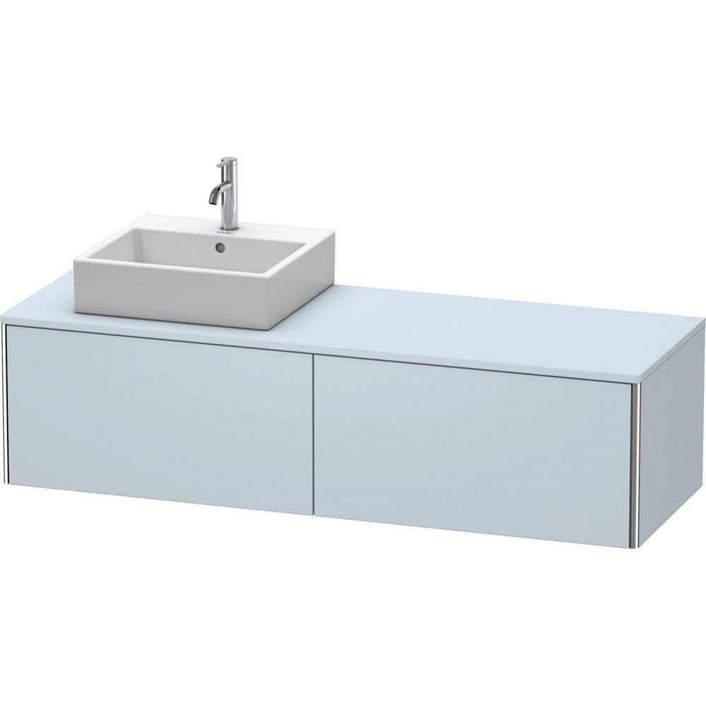 Duravit XSquare Two Drawer Vanity Unit For Console Light Blue