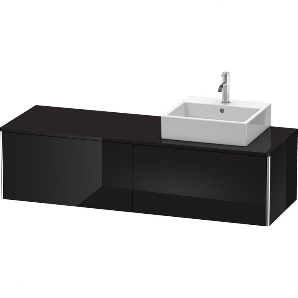 Duravit XSquare Two Drawer Vanity Unit For Console Black