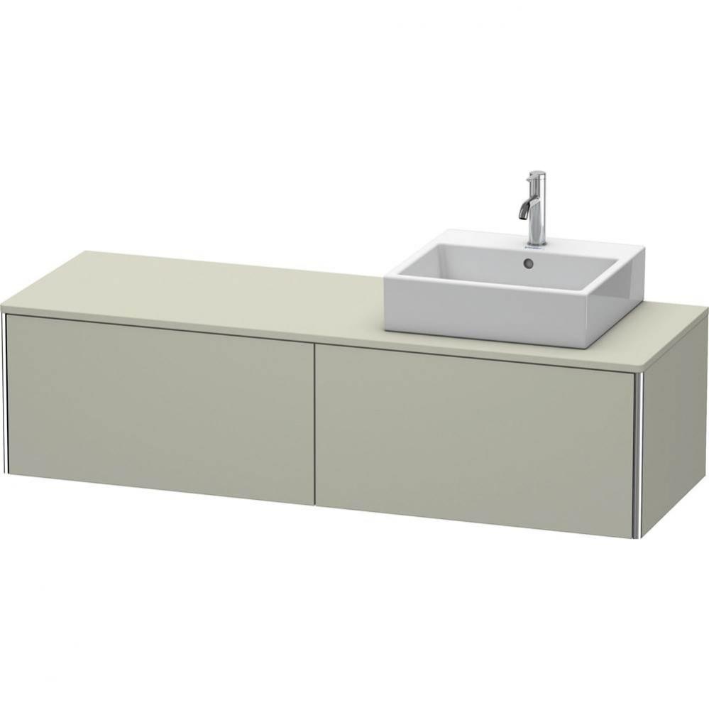 Duravit XSquare Two Drawer Vanity Unit For Console Taupe