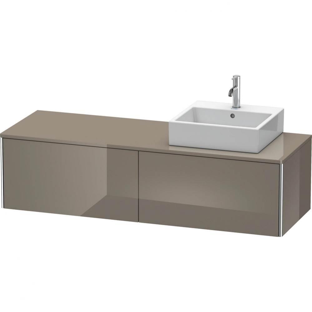 Duravit XSquare Two Drawer Vanity Unit For Console Flannel Gray