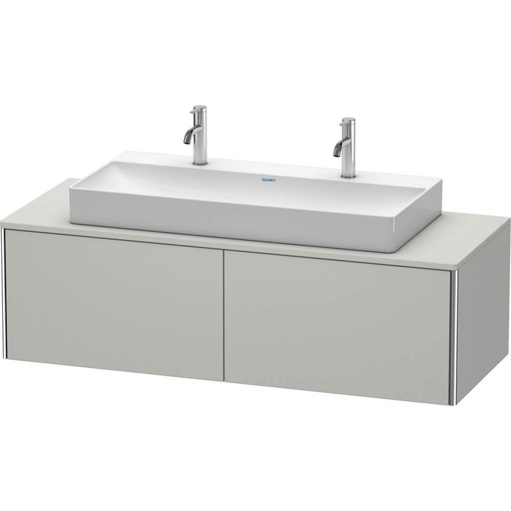 Duravit XSquare Two Drawer Vanity Unit For Console Concrete Gray