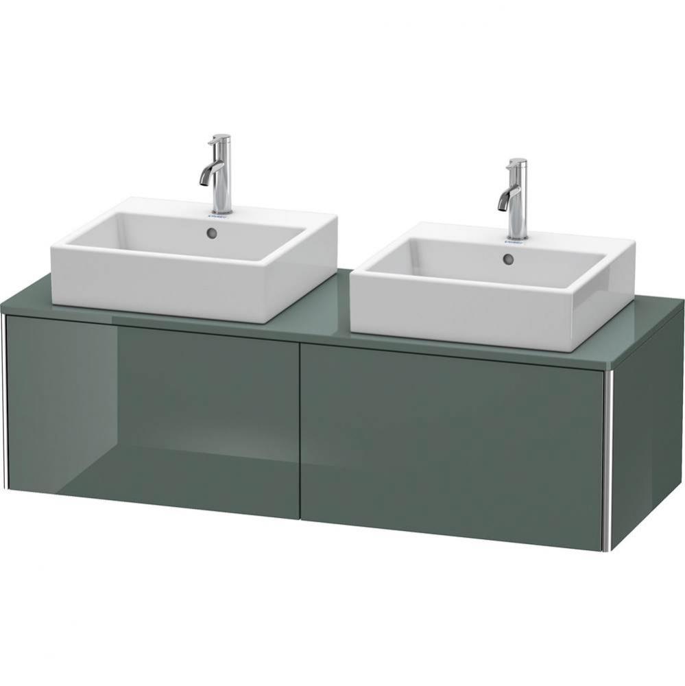 Duravit XSquare Two Drawer Vanity Unit For Console Dolomite Gray