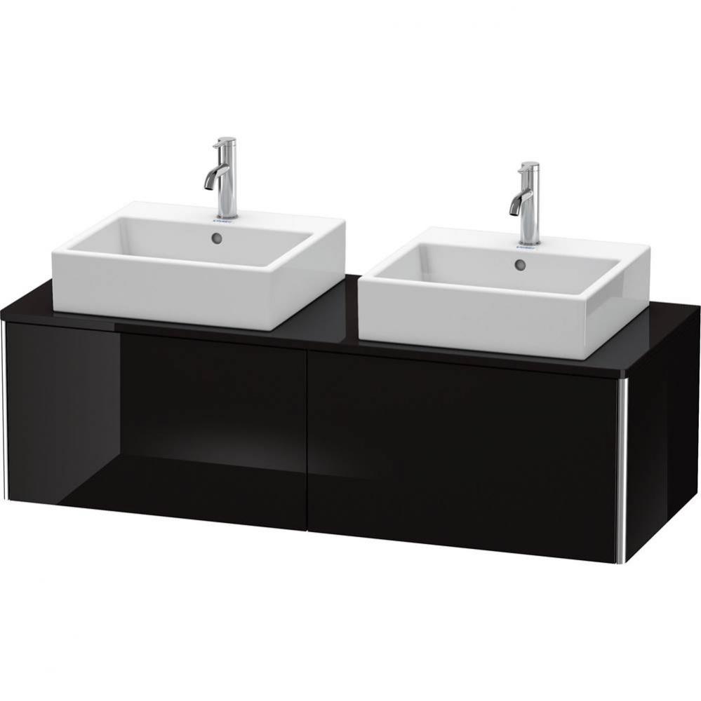 Duravit XSquare Two Drawer Vanity Unit For Console Black