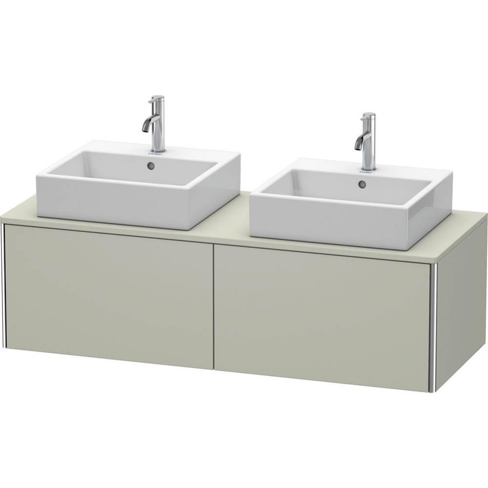 Duravit XSquare Two Drawer Vanity Unit For Console Taupe